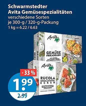 Schwarmstedter Avita Gemüsespezialitäten verschiedene Sorten je 300-g / 320-g-Packung