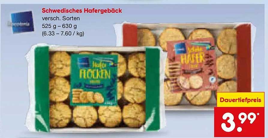 Schwedisches Hafergebäck