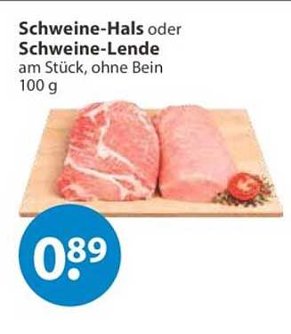 Schweine-Hals oder Schweine-Lende