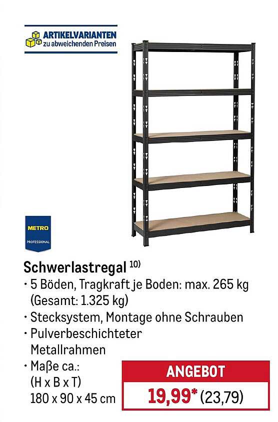 Schwerlastregal 10)