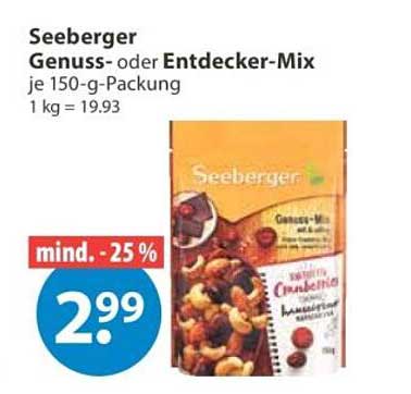 Seeberger Genuss- oder Entdecker-Mix
