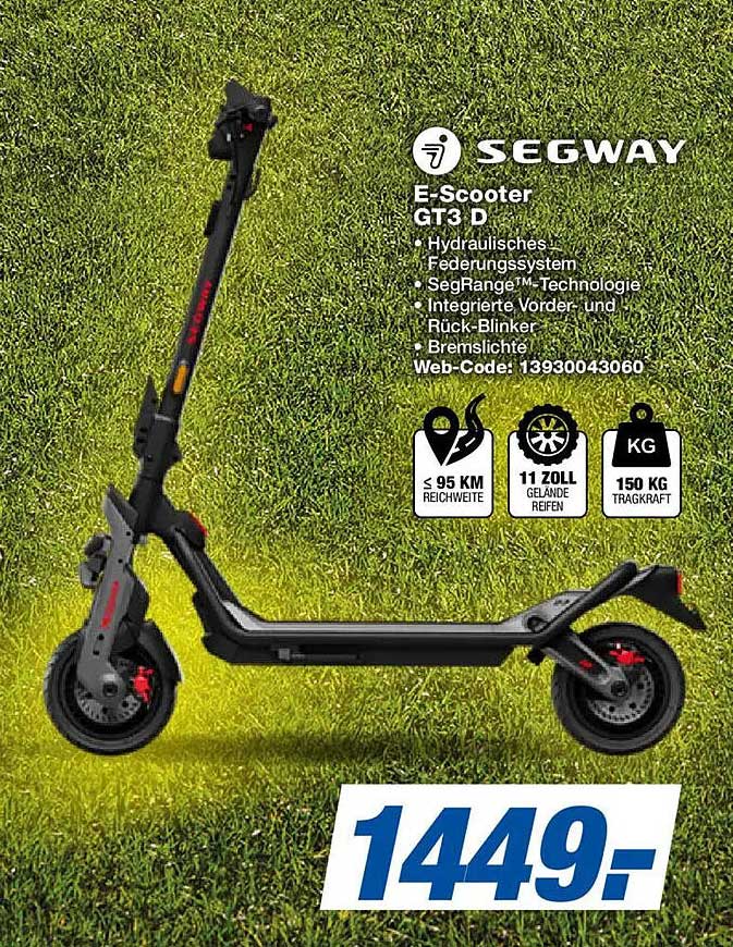 SEGWAY E-Scooter GT3 D