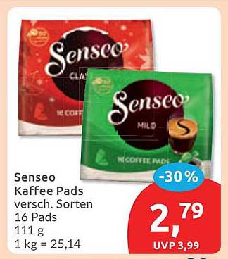 Senseo Kaffee Pads versch. Sorten 16 Pads 111 g