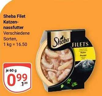 Sheba Filet Katzen-nassfutter Verschiedene Sorten, 1 kg = 16.50