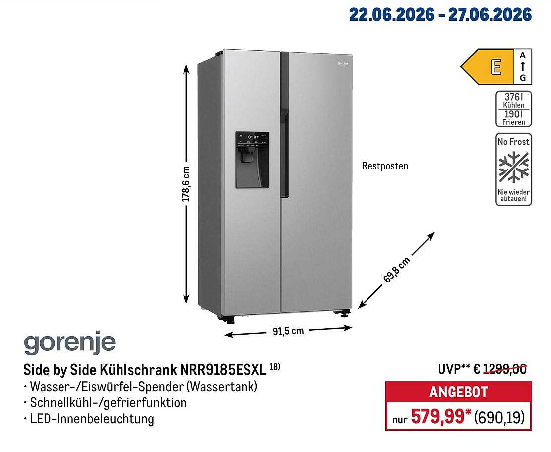 Side by Side Kühlschrank NRR9185ESXL