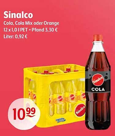 Sinalco Cola, Cola Mix oder Orange