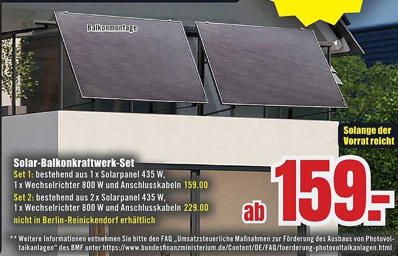 Solar-Balkonkraftwerk-Set