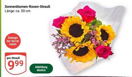 Sonnenblumen-Rosen-Strauß