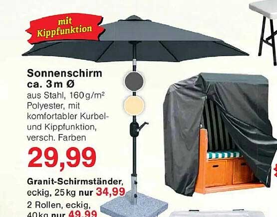 Sonnenschirm ca. 3 m Ø