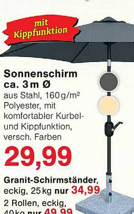 Sonnenschirm ca. 3m Ø