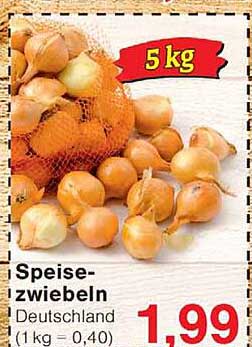 Speise-zwiebeln Deutschland (1 kg - 0,40)