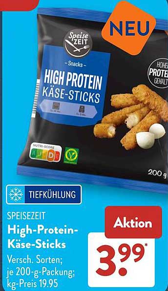 Speisezeit High-Protein-Käse-Sticks