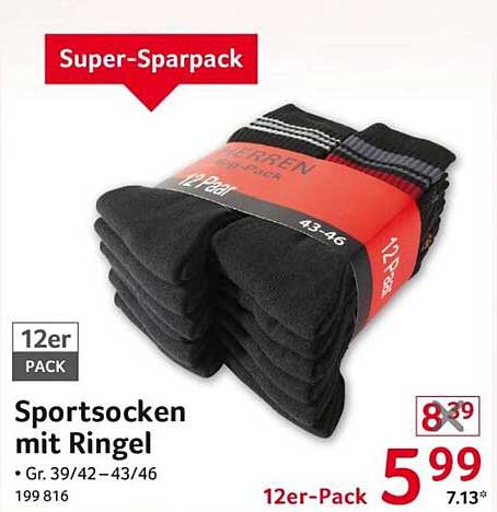 Sportsocken mit Ringel