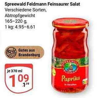 Spreewald Feldmann Feinsaurer Salat