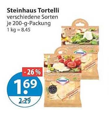 Steinhaus Tortelli verschiedene Sorten je 200-g-Packung