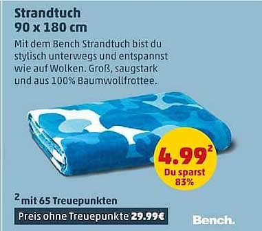 Strandtuch 90 x 180 cm