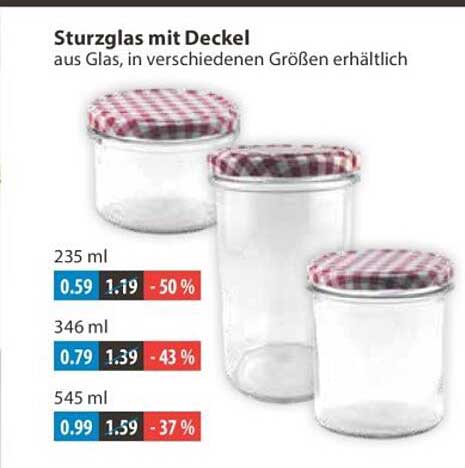 Sturzglas mit Deckel
