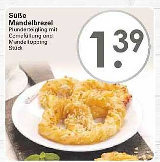 Süße Mandelbrezel