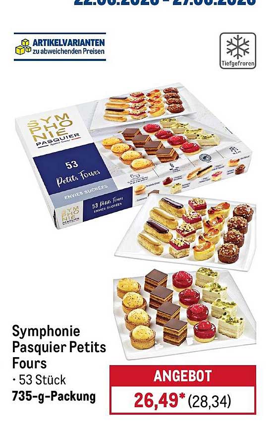 Symphonie Pasquier Petits Fours · 53 Stück 735-g-Packung