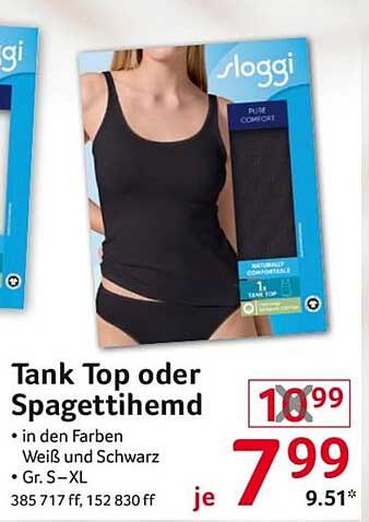 Tank Top oder Spaghettihend