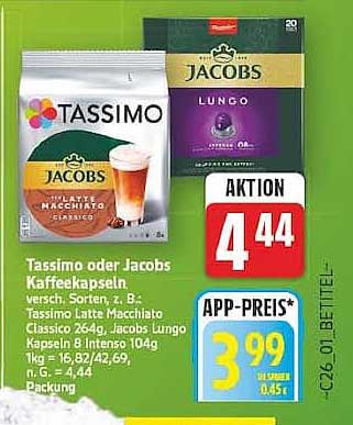 Tassimo oder Jacobs Kaffeekapseln