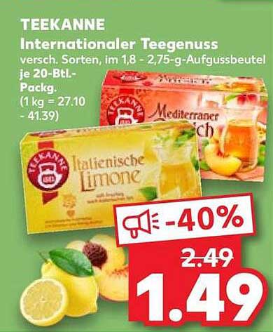 TEEKANNE Internationaler Teegenuss