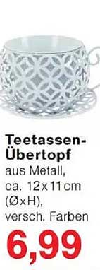 Teetassen-Übertopf