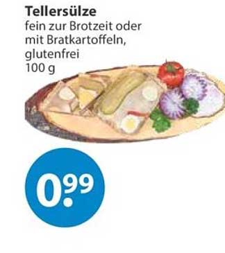 Tellersülze fein zur Brotzeit oder mit Bratkartoffeln, glutenfrei 100 g