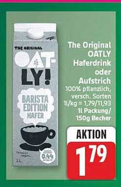 The Original OATLY! Haferdrink oder Aufstrich 100% pflanzlich, versch. Sorten