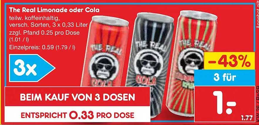 The Real Limonade oder Cola