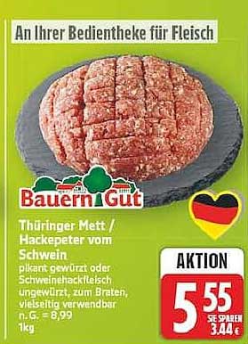 Thüringer Mett / Hackepeter vom Schwein