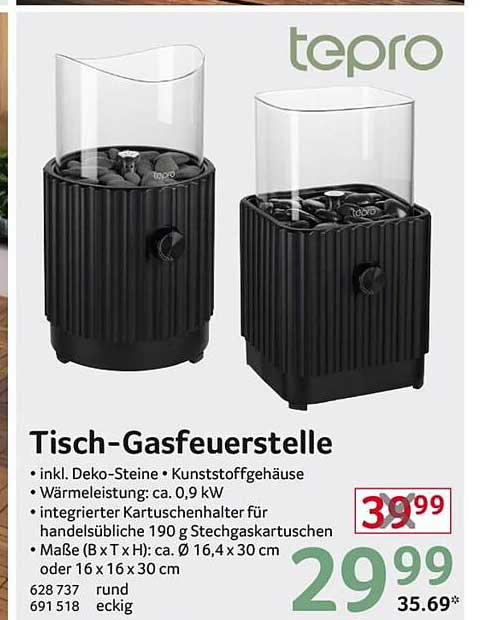 Tisch-Gasfeuerstelle