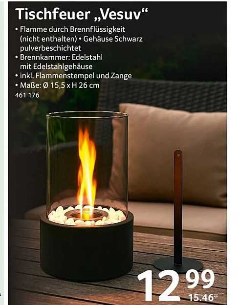 Tischfeuer „Vesuv“