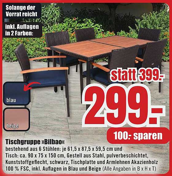 Tischgruppe »Bilbao«