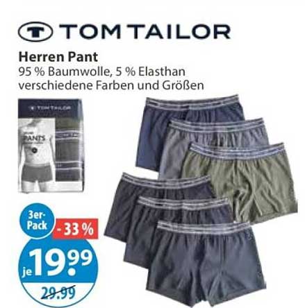 TOM TAILOR Herren Pant 95 % Baumwolle, 5 % Elasthan verschiedene Farben und Größen