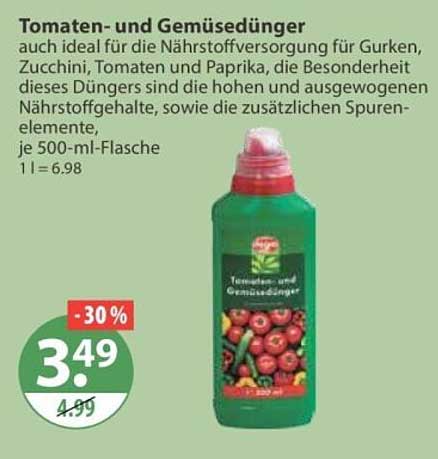 Tomaten- und Gemüsedünger
