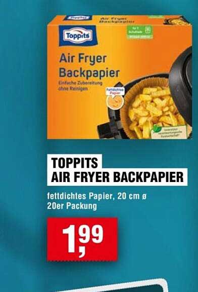 TOPPITS AIR FRYER BACKPAPIER