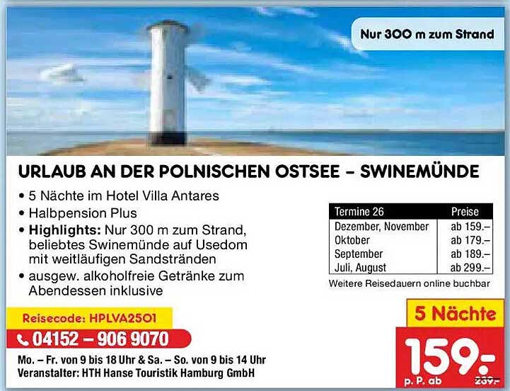 URLAUB AN DER POLNISCHEN OSTSEE - SWINEMÜNDE