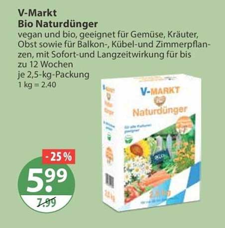 V-Markt Bio Naturdünger