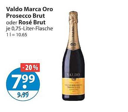 Valdo Marca Oro Prosecco Brut oder Rosé Brut