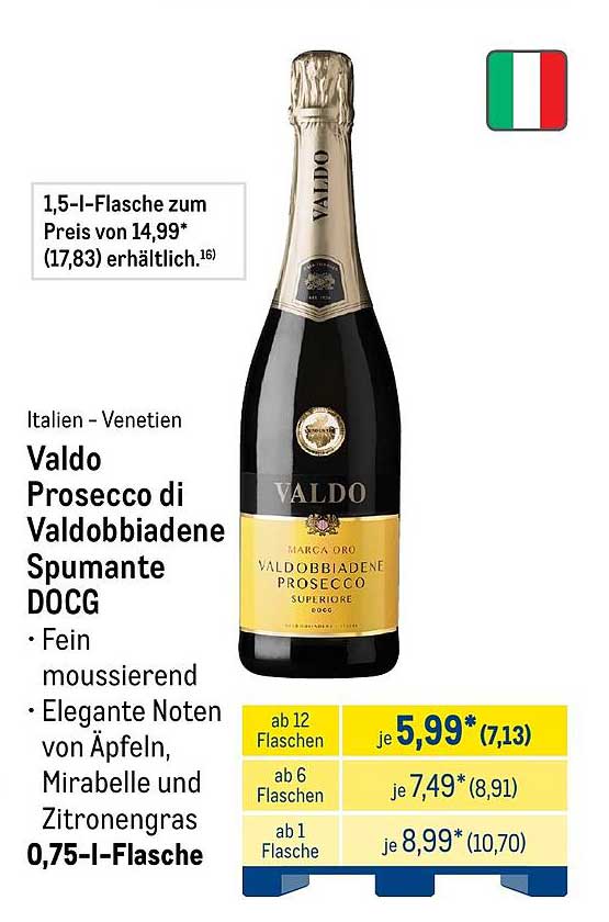Valdo Prosecco di Valdobbiadene Spumante DOCG