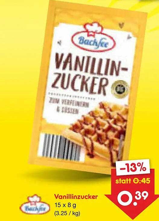 Vanillinzucker 15 x 8 g (3.25 / kg)