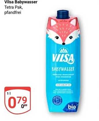 Vilsa Babywasser Tetra Pak, pfandfrei