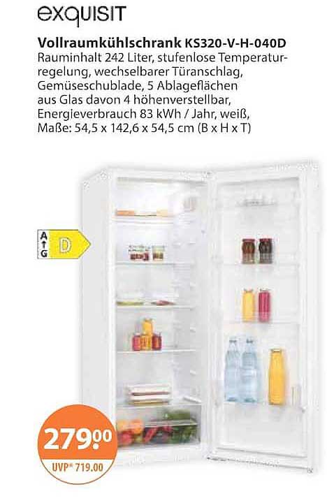 Vollraumkühlschrank KS320-V-H-040D