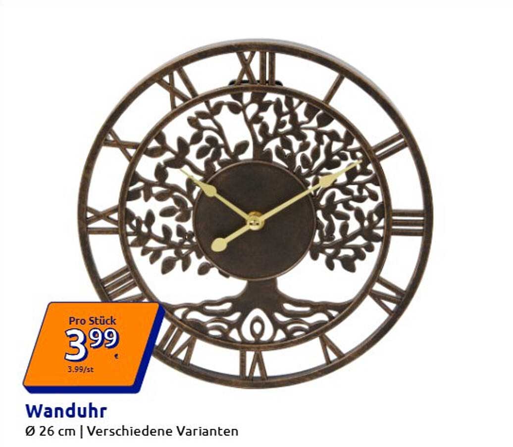 Wanduhr Ø 26 cm | Verschiedene Varianten