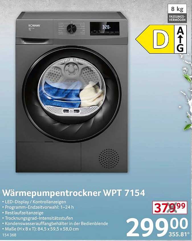 Wärmepumpentrockner WPT 7154