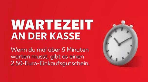 WARTEZEIT AN DER KASSE