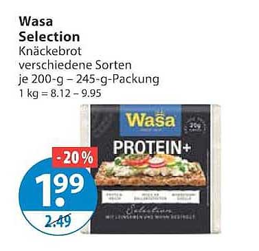 Wasa Selection Knäckebrot verschiedene Sorten je 200-g - 245-g-Packung