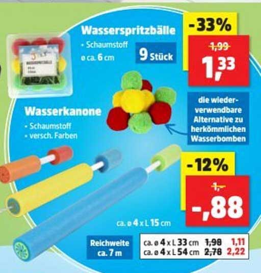 Wasserspritzbälle