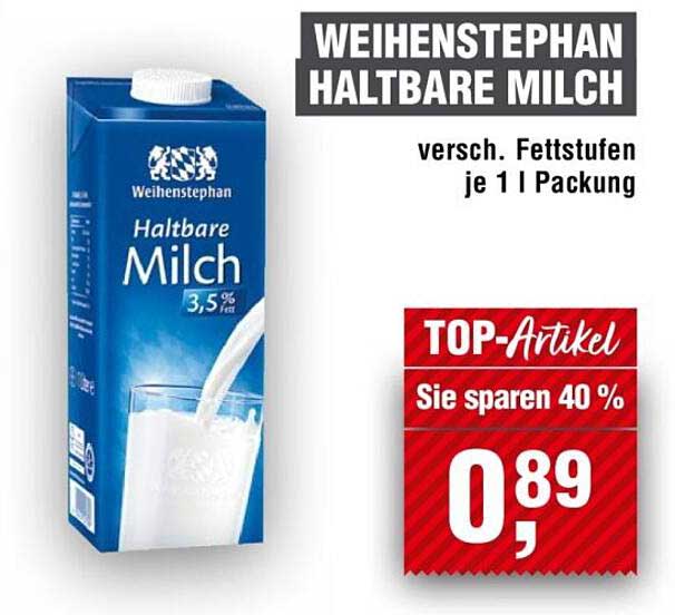 WEIHENSTEPHAN HALTBARE MILCH